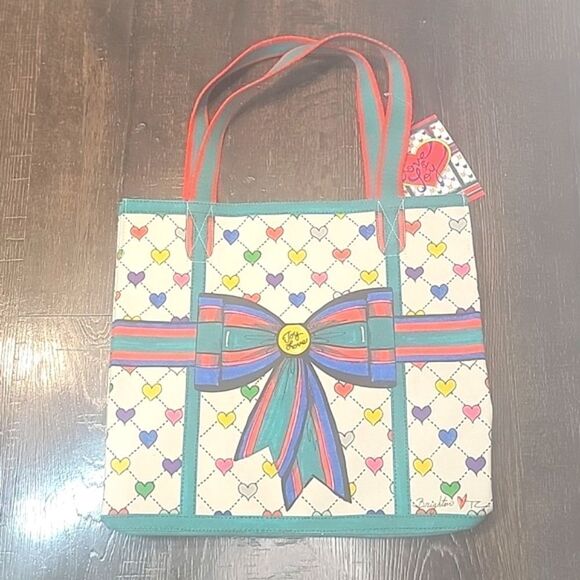 Brighton Holiday Christmas Love & Joy Canvas Tote - Picture 4 of 15